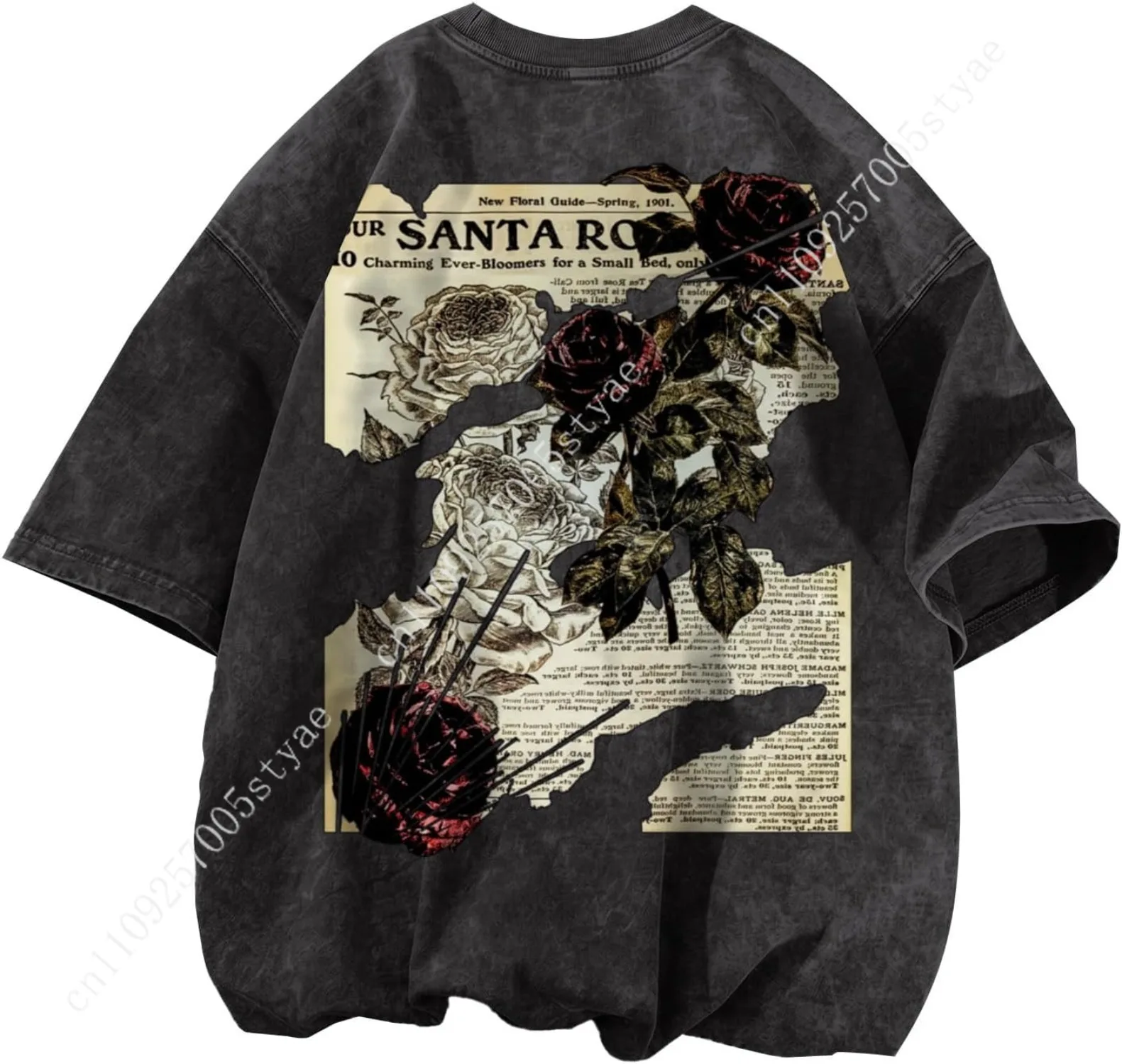 남성용 워싱 티셔츠, 오버사이즈 빈티지 그래픽 티셔츠, - Acid Wash Vintage Graphic T Shirt 리뷰 및 가격